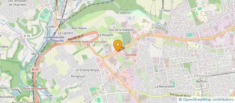 localisation de l'entreprise L'EFFET PAPILLON  SAINT-CYR-SUR-LOIRE