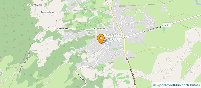 localisation de l'entreprise L'EFFET ZINC  SAINT-ANDRE-D'APCHON