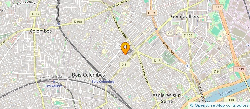 localisation de l'entreprise L'EFFETWOW à BOIS-COLOMBES