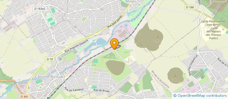 localisation de l'entreprise L'EFFORT DES SENS à CALONNE-RICOUART
