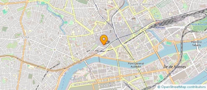 localisation de l'entreprise L'EFFRONTEE à NANTES