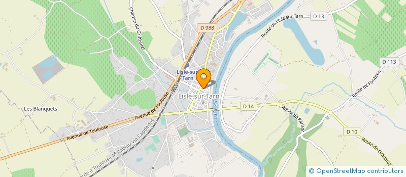 localisation de l'entreprise L'EGALITE DES CHANCES à LISLE-SUR-TARN