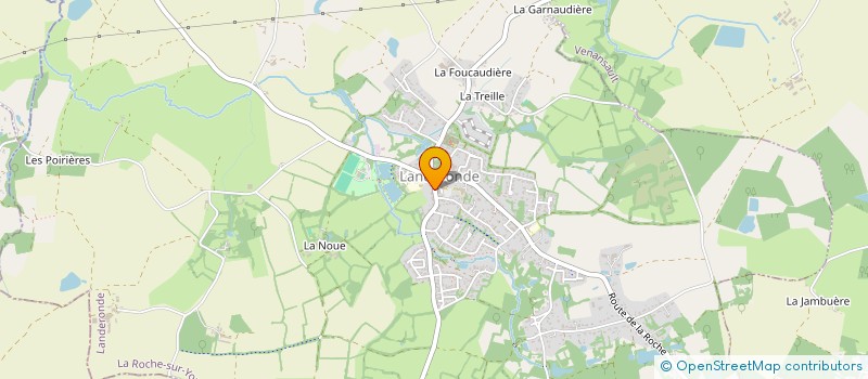 localisation de l'entreprise L'EGLISE AU MILIEU DU VILLAGE  LANDERONDE