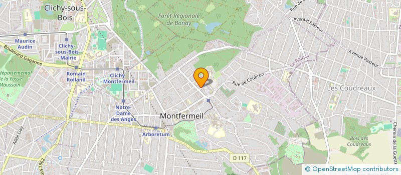 localisation de l'entreprise L'EGLISE BAPTISTE L'ARCHE DE NOE INTERNATIONAL à MONTFERMEIL