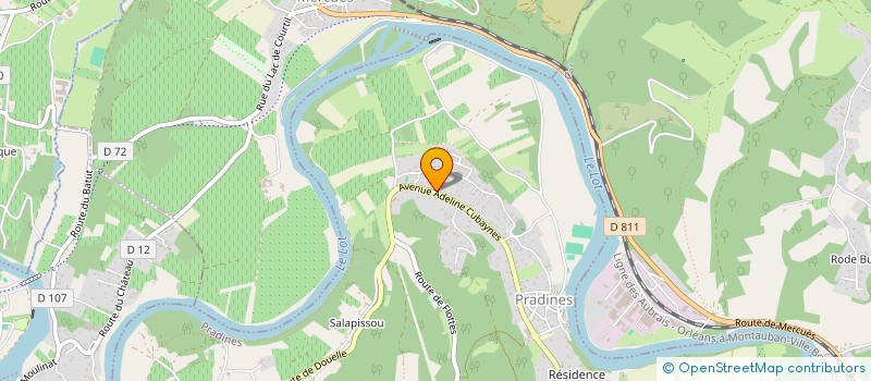 localisation de l'entreprise L'EGREGORE  PRADINES