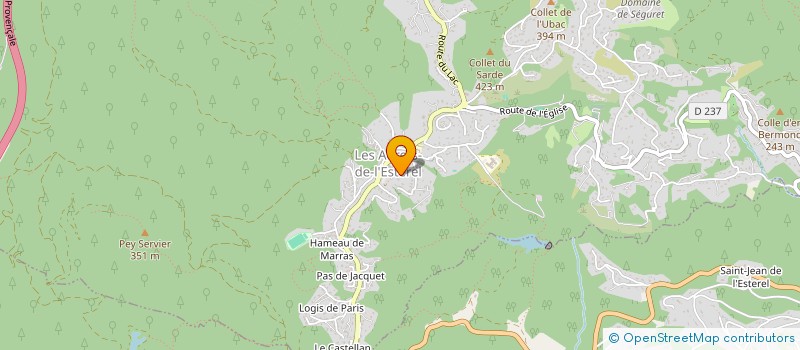 localisation de l'entreprise L'EIRO  LES ADRETS-DE-L'ESTEREL