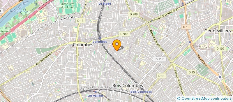 localisation de l'entreprise L'ELAN  COLOMBES