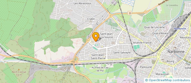 localisation de l'entreprise L'ELAN ASSOCIATION SPORTIVE DU COLLEGE GEORGES-BRASSENS  NARBONNE