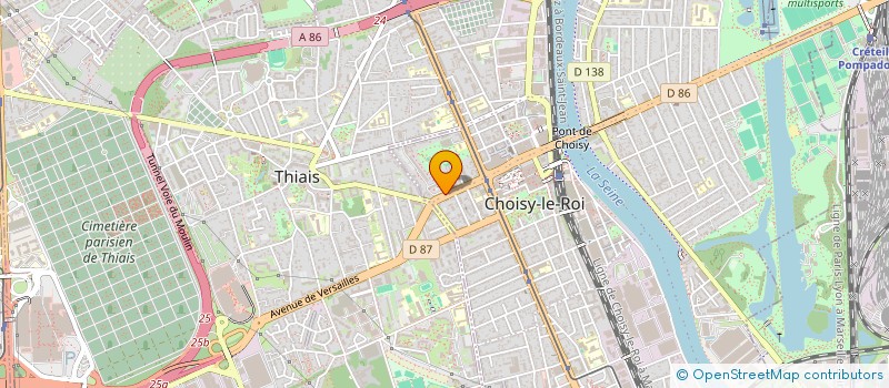 localisation de l'entreprise L'ELAN DU COEUR à CHOISY-LE-ROI