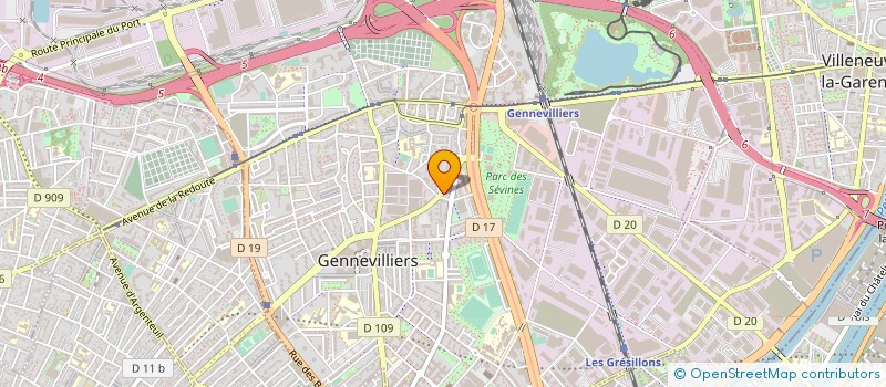 localisation de l'entreprise L'ELAN DU COEUR à GENNEVILLIERS