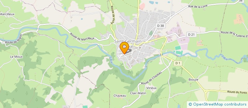 localisation de l'entreprise L'ELAN DU VAL D'AIX  SAINT-GERMAIN-LAVAL