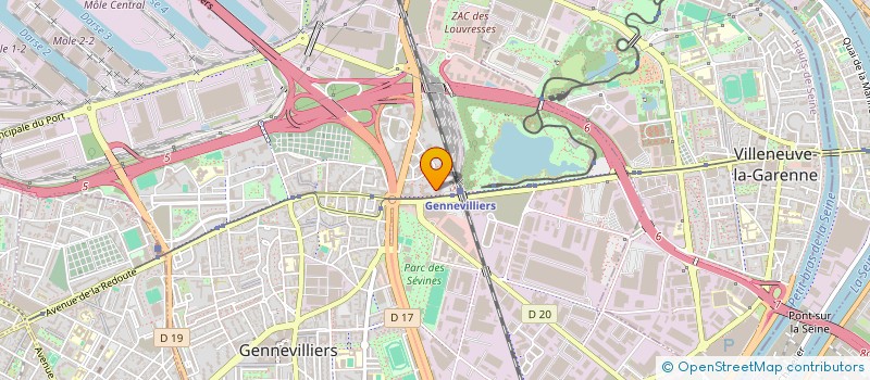 localisation de l'entreprise L'ELAN FORMATION à GENNEVILLIERS