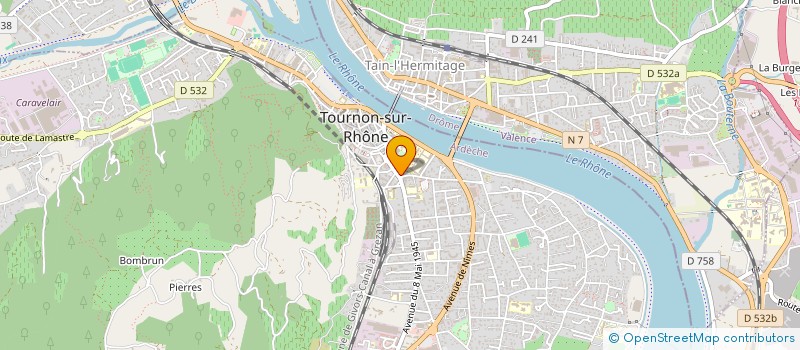 localisation de l'entreprise L'ELAN SPORTIF à TOURNON-SUR-RHONE