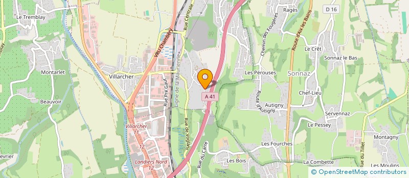 localisation de l'entreprise L ELAN VOGLANAIS  VOGLANS