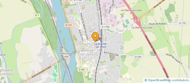 localisation de l'entreprise L'ELAN VOYAGEUR à LA CHARITE-SUR-LOIRE
