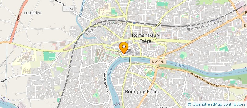 localisation de l'entreprise L'ELASTIK TENDU  ROMANS-SUR-ISERE