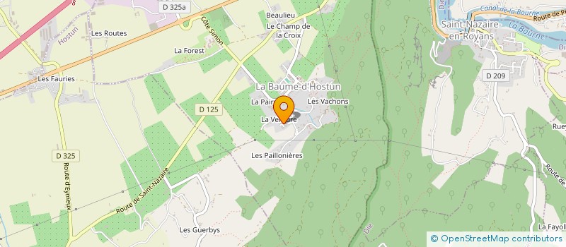 localisation de l'entreprise L ELECTRICIEN BAUMOIS  LA BAUME D'HOSTUN