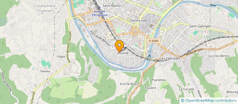 localisation de l'entreprise L'ELECTRO'GEM à PERIGUEUX