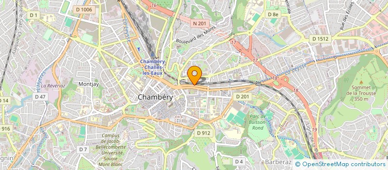 localisation de l'entreprise L'ELECTROPHONE JAUNE  CHAMBERY