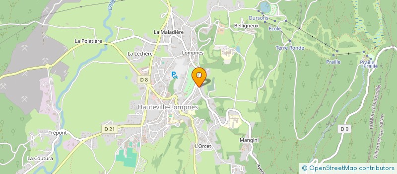 localisation de l'entreprise L'ELECTRUM  PLATEAU D'HAUTEVILLE