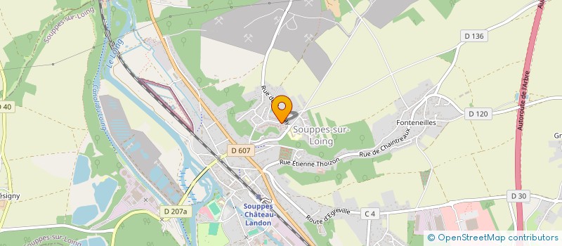 localisation de l'entreprise L'ELEGANCE  SOUPPES-SUR-LOING