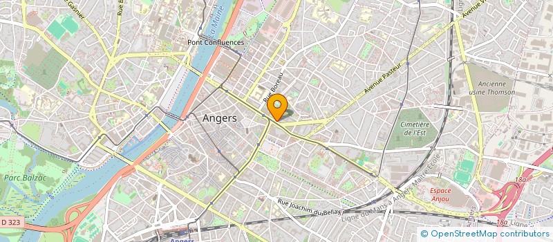 localisation de l'entreprise L'ELEGANCE  ANGERS