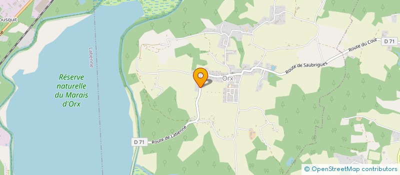 localisation de l'entreprise L'ELEGANCE  ORX