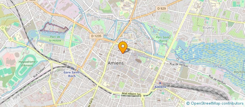 localisation de l'entreprise L'ELEGANCE DANS LA COIFFURE à AMIENS