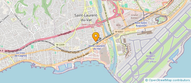 localisation de l'entreprise L ELEGANCE POUR L à SAINT-LAURENT-DU-VAR