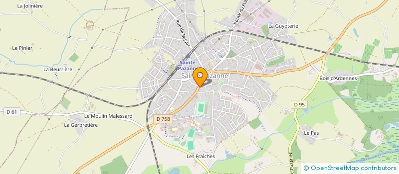 localisation de l'entreprise L'ELEMENTAIRE à SAINTE-PAZANNE