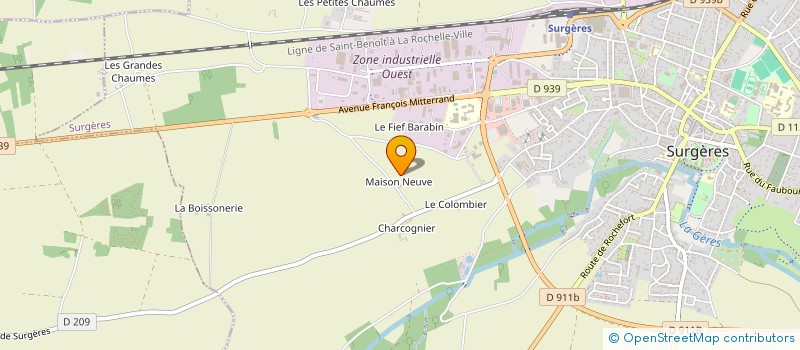 localisation de l'entreprise L'ELEVAGE DE MAISON NEUVE  VOUHE