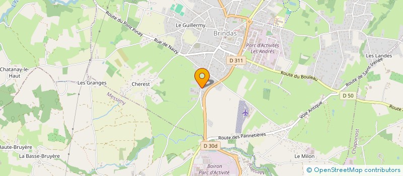 localisation de l'entreprise L'ELEVAGE DE SANRE  BRINDAS