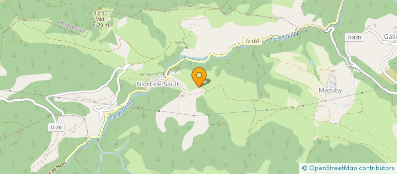 localisation de l'entreprise L'ELEVAGE DU CARBOUNA  LE BOUSQUET