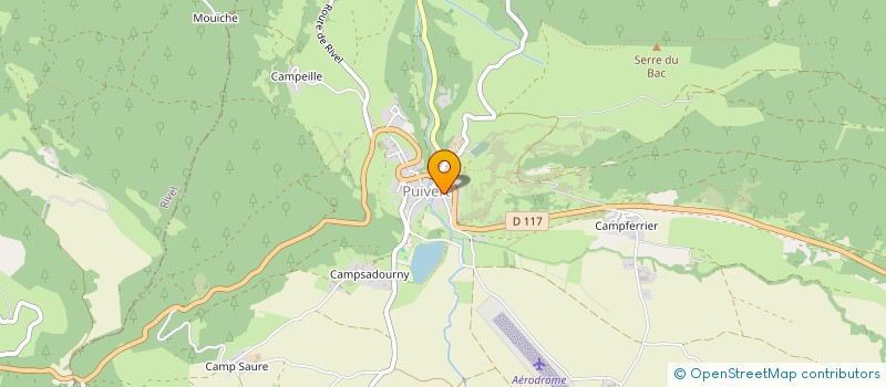 localisation de l'entreprise L'ELEVAGE ECOLOGIQUE NOMADE ET ALTERNATIF à PUIVERT