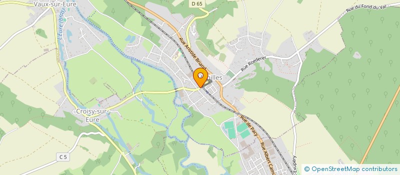 localisation de l'entreprise L'ELISEE  MENILLES