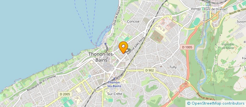 localisation de l'entreprise L'ELITE à THONON-LES-BAINS