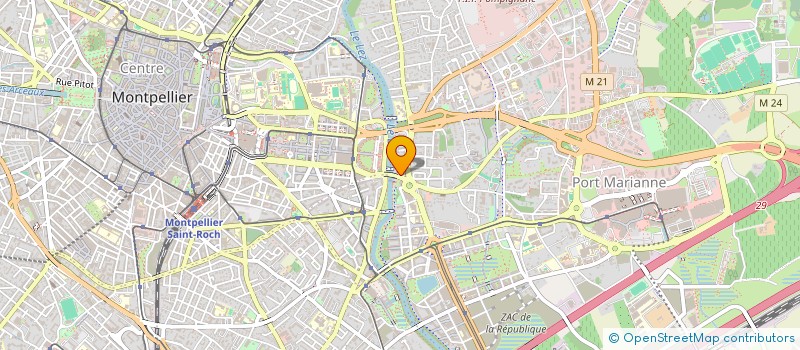 localisation de l'entreprise L'ELITE à MONTPELLIER