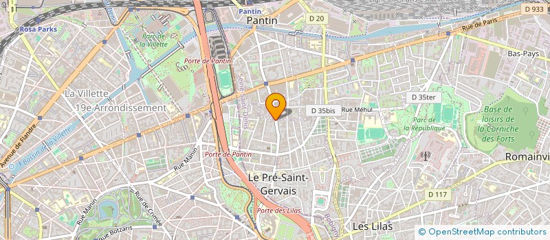 localisation de l'entreprise L'ELITE à LE PRE-SAINT-GERVAIS