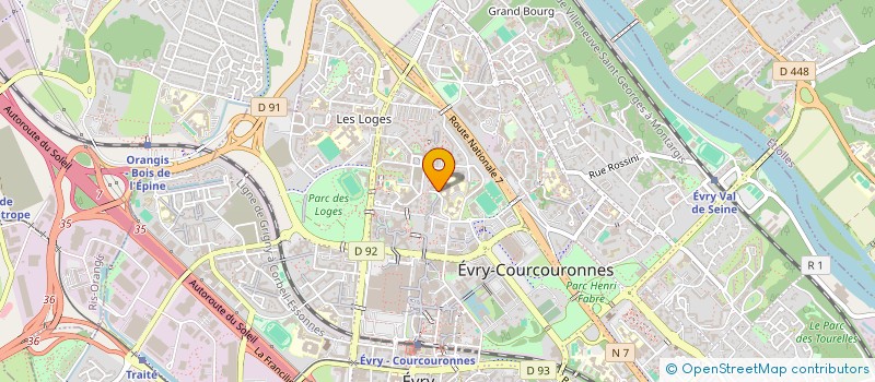 localisation de l'entreprise L'ELITE MUSIC  EVRY-COURCOURONNES