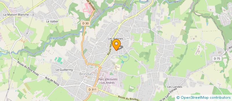 localisation de l'entreprise L'ELLIANCE à BRINDAS