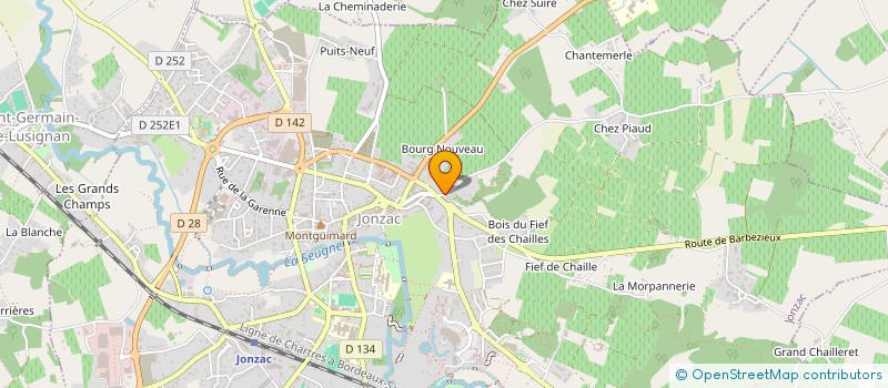 localisation de l'entreprise L'ELOISERAIE  JONZAC