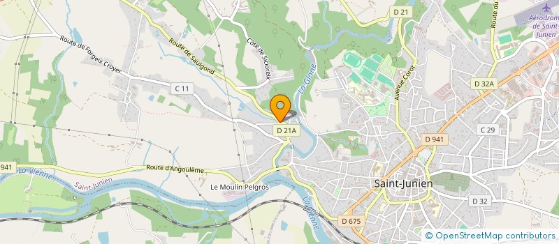 localisation de l'entreprise L'ELYBAPT à SAINT-JUNIEN