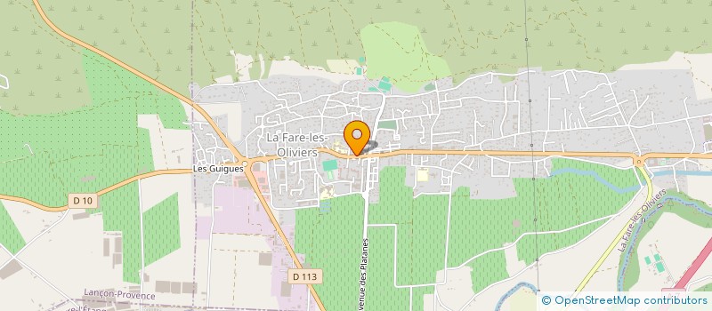 localisation de l'entreprise L'ELYFLO  LA FARE-LES-OLIVIERS