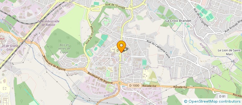 localisation de l'entreprise L'ELYSEE SNACKING à ANGOULEME