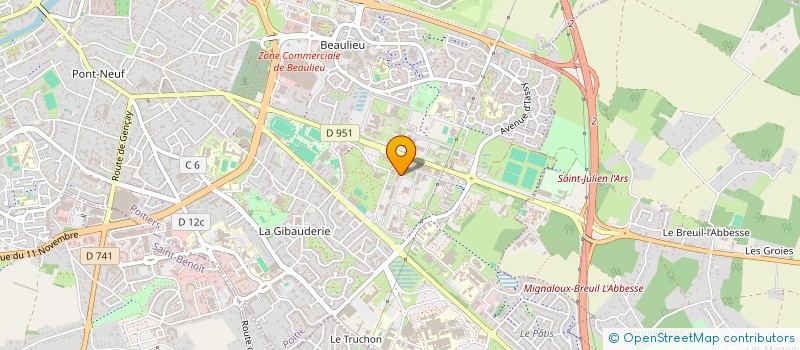localisation de l'entreprise L'EMBARCADERE à POITIERS