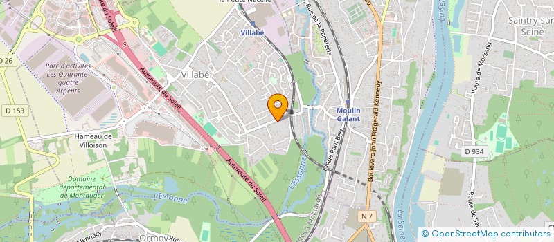 localisation de l'entreprise L'EMBAUME LEGERE  VILLABE