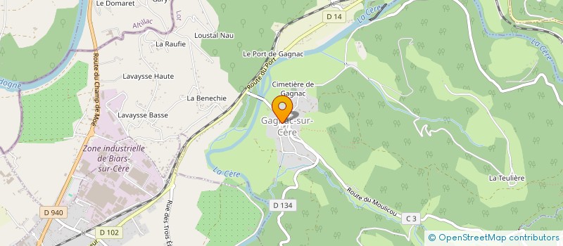 localisation de l'entreprise L'EMBELLIE  GAGNAC-SUR-CERE