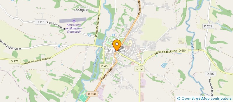 localisation de l'entreprise L EMBELLIVRE  MAUVEZIN