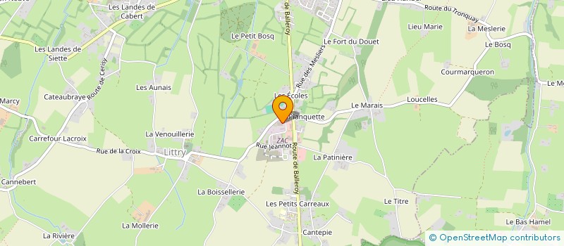 localisation de l'entreprise L'EMBRANCHEMENT FIOUL  LE MOLAY-LITTRY