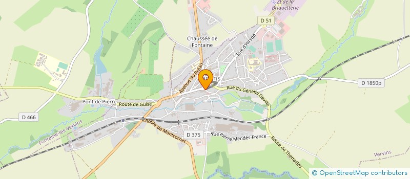 localisation de l'entreprise L'EMBUSCADE à VERVINS